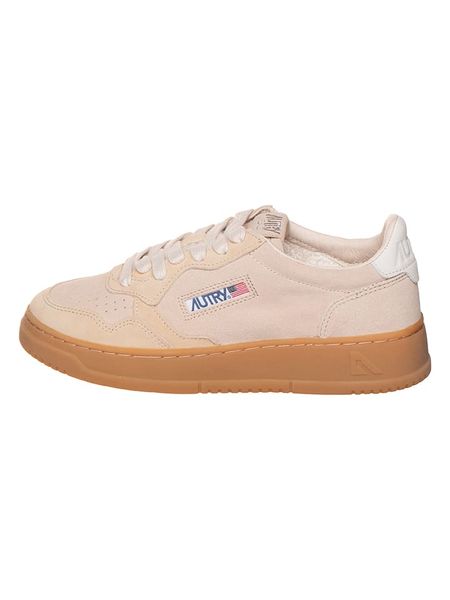 AUTRY Skórzane sneakersy "Medalist" w kolorze beżowym rozmiar: 39. Brązowe trampki AUTRY, bez wzorów, bez zapięcia. Za 449,58 zł.