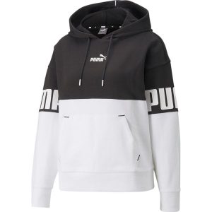 Bluza treningowa damska Puma Power Colorblock Hoodie TR. Czerwone bluzy Puma, l, bez wzorów, bez kaptura. Za 392,00 zł.