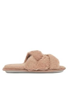 DeeZee Kapcie HHS-22JG-1006 Beżowy. Brązowe kapcie DeeZee, bez wzorów, z materiału. Za 59,99 zł.