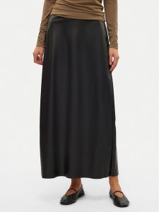 Vero Moda Spódnica z imitacji skóry Olympia 10309137 Czarny Regular Fit. Czarne spódnice Vero Moda, xl, bez wzorów, ze skóry. Za 119,99 zł.