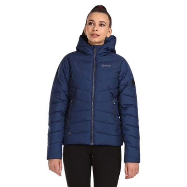 Kurtka puchowa Kilpi Tasha. Niebieskie kurtki Kilpi, na zimę, l, bez wzorów, z puchu, bez kaptura. Za 525,33 zł.