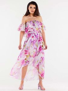 Awama Spódnica w kolorze różowym ze wzorem rozmiar: L/XL. Różowe spódnice Awama, l, bez wzorów, midi. Za 149,99 zł.