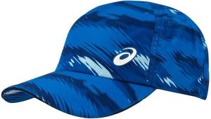 Czapka z daszkiem ASICS GRAPHIC PERFORMANCE CAP 3043A068-400. Niebieskie czapki ASICS, bez wzorów, z materiału, sportowe. Za 90,00 zł.