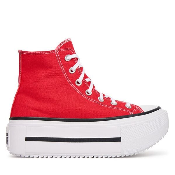 Trampki Converse. Czerwone trampki Converse, bez wzorów, bez zapięcia. Za 279,99 zł.