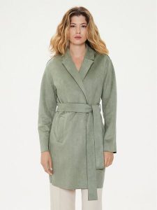 ONLY Płaszcz przejściowy Joline 15315660 Zielony Regular Fit. Zielone płaszcze ONLY, l, bez wzorów, z syntetyku, bez kaptura. Za 209,99 zł.