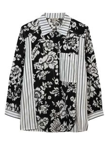 Herrlicher Bluzka w kolorze czarno-białym rozmiar: M. Czarne bluzki Herrlicher, m, bez wzorów, z bawełny, bez kołnierzyka, bez ramiączek. Za 156,61 zł.