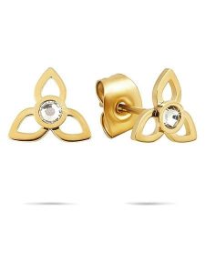 Tamaris Kolczyki-wkrętki z cyrkoniami rozmiar: onesize. Żółte kolczyki Tamaris, z cyrkonią, ze stali. Za 153,71 zł.