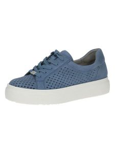 Caprice Skórzane sneakersy w kolorze niebieskim rozmiar: 38. Niebieskie trampki Caprice, bez wzorów, bez zapięcia. Za 202,03 zł.