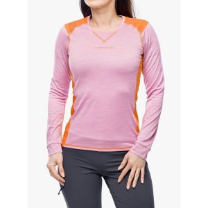 Bluza termoaktywna damska La Sportiva Beyond Long Sleeve. Czerwone bluzy La Sportiva, xs, bez wzorów, bez kaptura. Za 235,99 zł.