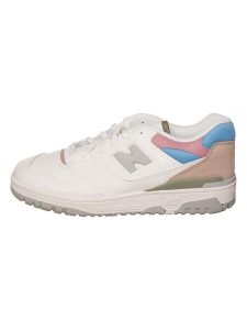 New Balance Skórzane sneakersy "550" w kolorze białym ze wzorem rozmiar: 44. Białe trampki New Balance, bez wzorów, bez zapięcia. Za 368,85 zł.