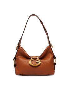 Guess Torebka Camden Mini HWBB93 08720 Brązowy. Brązowe torebki klasyczne Guess, z aplikacjami, ze skóry, bez dodatków. Za 589,99 zł.