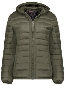 Geographical Norway Kurtka pikowana "Carlitilimo" w kolorze khaki rozmiar: M. Brązowe kurtki Geographical Norway, m, bez wzorów, bez kaptura. Za 218,57 zł.
