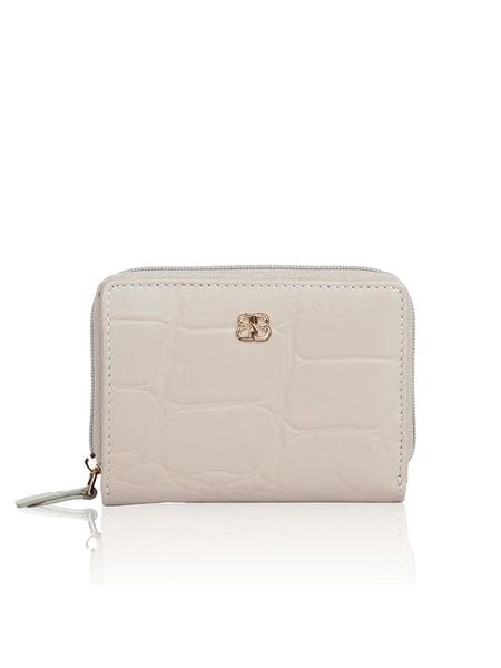 Bellicci Skórzany portfel "Veneta" w kolorze kremowym - 11 x 8 x 2 cm rozmiar: onesize. Brązowe portfele Bellicci, bez wzorów, z materiału. Za 96,60 zł.