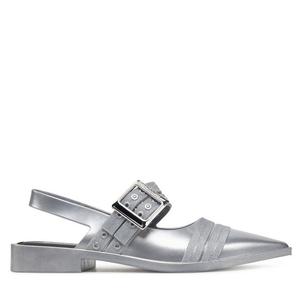 Baleriny Melissa. Szare balerinki Melissa, bez wzorów, bez obcasa, bez zapięcia. Za 189,99 zł.