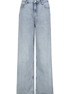 Sublevel Dżinsy - Comfort fit - w kolorze błękitnym rozmiar: M. Niebieskie jeansy Sublevel, z aplikacjami, z bawełny, z podwyższonym stanem. Za 140,53 zł.