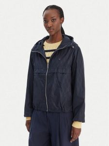 Tommy Hilfiger Kurtka przejściowa WW0WW48001 Granatowy Regular Fit. Niebieskie kurtki TOMMY HILFIGER, s, bez wzorów, z syntetyku, bez kaptura. Za 576,99 zł.
