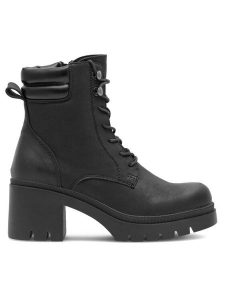 Clara Barson Trzewiki ALMYRA WS6106-05 Czarny. Czarne botki Clara Barson, bez wzorów, z syntetyku, bez obcasa, na słupku, bez zapięcia. Za 159,99 zł.