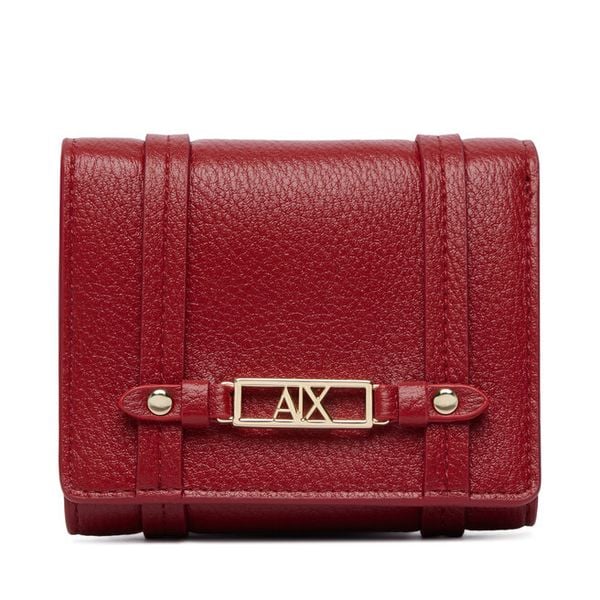 Portfel Armani Exchange. Czerwone portfele Armani Exchange, bez wzorów. Za 329,99 zł.
