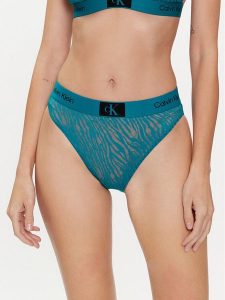 Calvin Klein Underwear Figi klasyczne 000QF7379E Zielony. Zielone figi Calvin Klein Underwear, bez wzorów, z syntetyku. Za 59,99 zł.