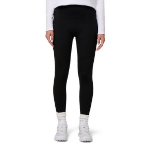 Damskie legginsy polarowe z elastycznego materiału i ocieplaną podszewką. Czarne legginsy G-HEAT, bez wzorów, z polaru. Za 129,97 zł.