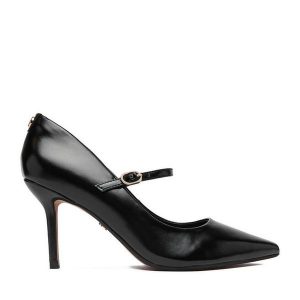 Szpilki Nine West. Czarne szpilki Nine West, bez wzorów, bez obcasa. Za 249,99 zł.