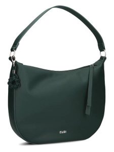 Zwei Torebka w kolorze ciemnozielonym - 34 x 31 x 10 cm rozmiar: onesize. Zielone torebki klasyczne Zwei, bez wzorów, z materiału, na ramię, bez dodatków. Za 172,49 zł.