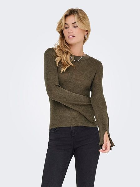 ONLY Koszulka w kolorze brązowym rozmiar: S. Brązowe bluzki ONLY, s, bez wzorów, bez kołnierzyka, bez ramiączek. Za 66,00 zł.