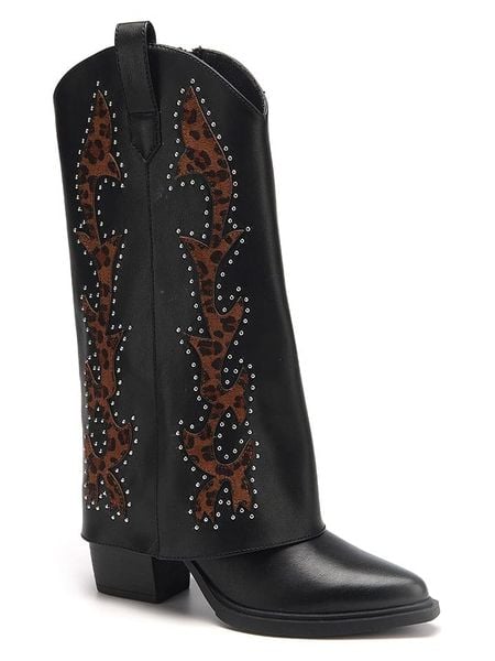 C'M Kozaki w kolorze czarno-jasnobrązowym rozmiar: 38. Brązowe kozaki C'M, na zimę, bez wzorów, bez obcasa, bez zapięcia. Za 217,99 zł.