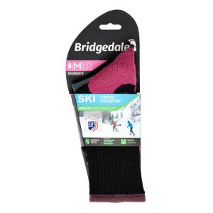 Skarpety narciarskie damskie Bridgedale Ski Cross Country Merino P. Czerwone skarpetki Bridgedale, bez wzorów. Za 58,99 zł.