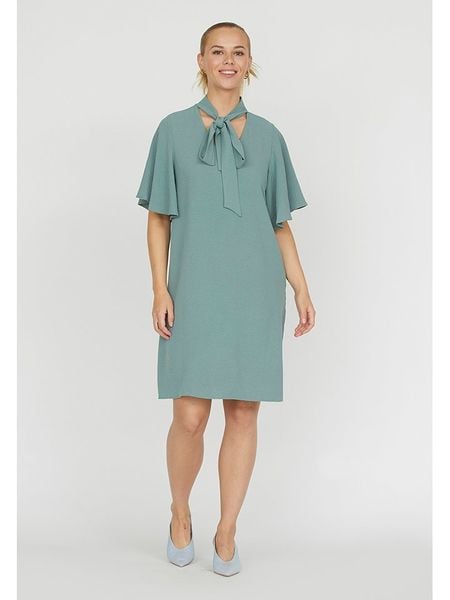 SisterS point Sukienka w kolorze miętowym rozmiar: XS. Zielone sukienki Sisters Point, na co dzień, xs, bez wzorów, bez kołnierzyka, bez ramiączek, midi, proste. Za 34,85 zł.