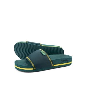 Klapki plażowe damskie Flip Flop Pool Neoprene. Niebieskie klapki Flip Flop, bez wzorów, bez obcasa. Za 100,05 zł.