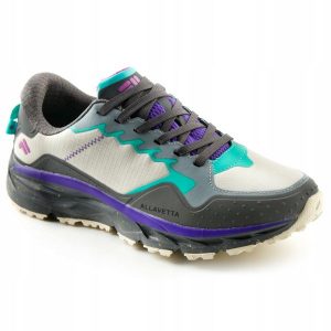 Buty trekkingowe damskie Fila Allavetta. Szare buty sportowe Fila, bez wzorów, bez zapięcia. Za 237,00 zł.