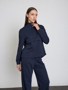 BGN Bluza w kolorze granatowym rozmiar: 36. Niebieskie bluzy BGN, bez wzorów, bez kaptura. Za 97,51 zł.