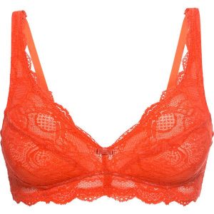 Biustonosz bralette bonprix pomarańczowy. Biustonosze marki bonprix. Za 54,99 zł.