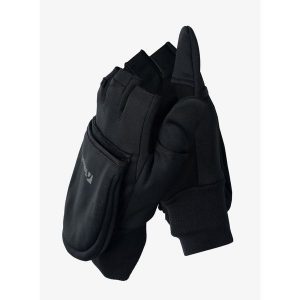 Rękawiczki wiatroszczelne Trekmates Rigg Convertible Mitts. Czarne rękawiczki TREKMATES, bez wzorów. Za 172,99 zł.