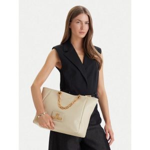 Torebka LOVE MOSCHINO. Brązowe shopper bag LOVE MOSCHINO, bez wzorów, bez dodatków. Za 669,99 zł.