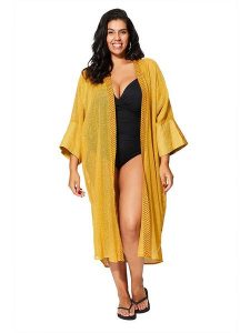 Aller Simplement Kimono w kolorze żółtym rozmiar: 34-44. Żółte kardigany Aller Simplement. Za 83,81 zł.
