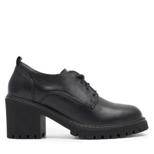 Półbuty Lasocki. Czarne czółenka Lasocki, bez wzorów, bez obcasa, na obcasie, bez zapięcia. Za 249,99 zł.