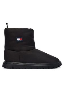 Tommy Jeans Śniegowce Tjw Snow Boot EN0EN02823 Czarny. Czarne buty zimowe Tommy Jeans, z jeansu, bez obcasa, bez zapięcia. Za 419,99 zł.