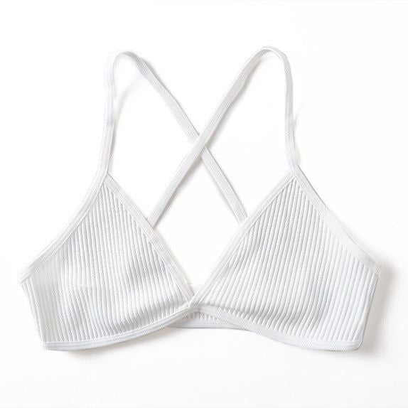 Prążkowany biustonosz bezszwowy na co dzień Jonelle. Szare biustonosze Intica, bez wzorów, prążkowane. Za 69,00 zł.