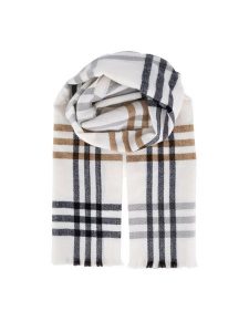 Jenny Fairy Szalik 4W4-007-AW24 Brązowy. Brązowe rękawiczki Jenny Fairy, bez wzorów, z poliesteru. Za 59,99 zł.