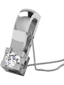 Vittoria Jewels Złota zawieszka z diamentem rozmiar: onesize. Szare zawieszki Vittoria Jewels, z diamentem, srebrne. Za 304,99 zł.