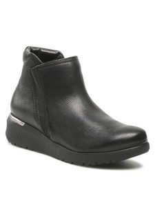 Go Soft Botki WB-SASHA-AW22-12 Czarny. Czarne botki Go Soft, bez wzorów, ze skóry, bez obcasa, na płaskiej podeszwie, bez zapięcia. Za 124,99 zł.