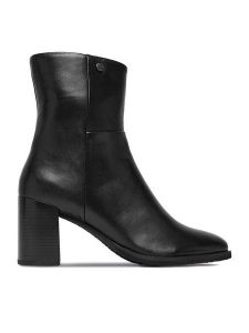 Beverly Hills Polo Club Botki CEO-WI40-MABEL-01 Czarny. Czarne botki Beverly Hills Polo Club, bez wzorów, ze skóry, bez obcasa, na słupku, bez zapięcia. Za 459,99 zł.