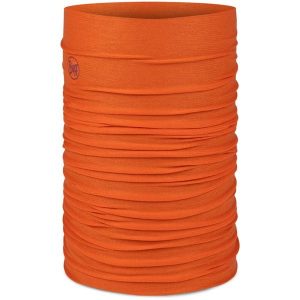 Komin na szyję - Bandana BUFF Coolnet UV® Solid. Brązowe szaliki Buff, na lato, bez wzorów, z elastanu. Za 89,99 zł.