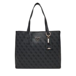 Torebka Guess. Szare torebki klasyczne Guess, z aplikacjami, bez dodatków. Za 479,99 zł.