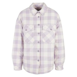 Damska koszula flanelowa Urban Classics Padded. Białe koszule Urban Classics, bez wzorów, bez kołnierzyka, bez ramiączek. Za 253,95 zł.