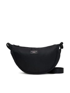 Guess Jeans Torebka W6RZ16 WK512 Czarny. Czarne listonoszki Guess Jeans, z aplikacjami, z jeansu, bez dodatków. Za 219,99 zł.