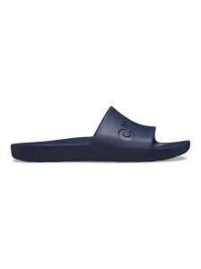 Crocs Klapki w kolorze granatowym rozmiar: 37/38. Niebieskie klapki Crocs, bez wzorów, z otwartym noskiem, bez obcasa. Za 110,81 zł.