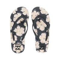 Japonki damskie Billabong Dama. Czarne klapki Billabong, bez wzorów, z gumy, bez obcasa. Za 72,99 zł.